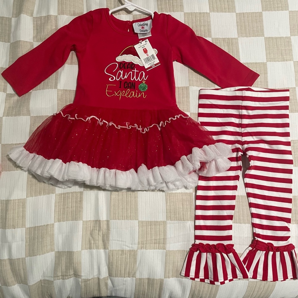 Rare Editions Red and White Santa Kids Costume